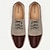 levne Pánské oxfordky-pánské společenské boty khaki károvaný vzor italská celozrnná hovězí kůže protiskluzová šněrovací černá