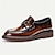halpa Miesten loaferit ja nauhattomat kengät-miesten vintage ruskeat nahkaiset loafers metallisolki