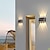 cheap Outdoor Wall Lights-Led Wall Lamp，Exterior Metal Acrylic Landscape Spotlights, Decorative Wall Lights, Outdoor Courtyard Wall Lights, Suitable For Villas And Gardens,Warm White