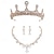 Недорогие гавайскаялетняя вечеринка-Детское ожерелье с короной, зажим для ушей, комплект из трех предметов для прогулки, выступления, аксессуары для платья, подарок на день рождения, головной убор маленькой принцессы