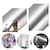 abordables Décoration de maison-Feuilles de miroir auto-adhésives, 6 pièces, film autocollant mural réfléchissant, décoration de la maison