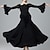 Недорогие Одежда для бальных танцев-Латино Бальные танцы Платье Планка Жен. Выступление На каждый день Длинный рукав &quot;Хрустальный&quot; хлопок