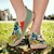 olcso Grafikus nyomtatott cipő-Női Tornacipők Lapos Slip-Ons Nyomtatási cipők Csúsztatható cipők Napi Utazás Virágos Festmény 3D Lapos Szabadság Alkalmi Kényelmes Vászon Papucs Zöld