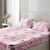 cheap Sheets &amp; Pillowcase-Happy Mother&#039;s Day 100% Cotton Pink Spring Pattern Fitted Sheet Set Ultra Soft Breathable Silky Bed Sheets Deep Pocket Bedding Sheets 3 Piece Queen King Size