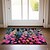 baratos Capacho-Capacho floral colorido tapetes laváveis tapete de cozinha antiderrapante à prova de óleo tapete interior ao ar livre decoração do quarto tapete de banheiro tapete de entrada