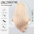 cheap Synthetic Trendy Wigs-Cosplay Costume Wig Synthetic Wig Straight Natural Straight Layered Haircut Wig 22 inch Light golden Synthetic Hair Women&#039;s Blonde