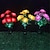 Недорогие Подсветки дорожки и фонарики-7 головок светодиодный солнечный свет уличный водонепроницаемый садовый цветок двор лужайка дорожка свадебная декоративная лампа