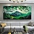 Недорогие Пейзажи-Mintura картины маслом ручной работы с зелеными горами на холсте, большие настенные художественные украшения, современные абстрактные пейзажные картины для домашнего декора, свернутая безрамная