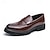 cheap Men&#039;s Slip-ons &amp; Loafers-Men&#039;s Penny Lug Sole Loafers &amp; Slip-Ons Dress Shoes PU Leather Plus Size Business Casual Shoes Comfortable Loafer Black Brown Summer Spring