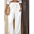 Χαμηλού Κόστους Γυναικεία Παντελόνια-Γυναικεία Παντελόνια Μείγμα Λινό / Βαμβάκι Πλαϊνές τσέπες Πλήρες μήκος Λευκό Ανοιξη καλοκαίρι