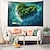cheap Landscape Tapestry-Heart Forest Island Hanging Tapestry Wall Art Large Tapestry Mural Decor Photograph Backdrop Blanket Curtain Home Bedroom Living Room Decoration