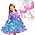 levne Dětské-dětské dívčí šaty s elektrickým strojem na bubliny, dívčí 3D šaty mořské panny s dlouhým rukávem 3D tisk jaro podzim každodenní dovolená dovolená roztomilé ležérní sladké děti 3-10 let swingové šaty