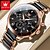 cheap Quartz Watches-OLEVS 7004 Men&#039;s Watches Ceramic Band Chronograph Date Luminous Waterproof Luxury Quartz Watch Man TOP Brand Men Wristwatch