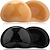 cheap Home &amp; Decor-1 Pair Beige +1 Pair Black Double-Sided Sticky Bra Inserts - Self Adhesive Boob Pads for Small Chest Women | Waterproof Silicone Push up Pad