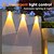 olcso Kültéri falilámpák-4/8 db nagy fényerejű napelemes vízálló fali lámpa, udvari kerti kerítés dekoratív fali lámpa