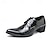 abordables Zapatos Oxford de hombre-Hombre Oxfords Zapatos De Vestir Zapatos de incremento de altura Casual Británico Boda Fiesta y Noche Cuero Patentado Altura Incrementando Cordones Negro Azul Dorado Primavera Otoño