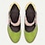 זול נעלי עקב לנשים-בגדי ריקוד נשים עקבים משאבות מרי ג׳ין נעליים בעבודת יד נעלי וינטג&#039; חתונה מפלגה פרחוני עקב גביע עקב פנטזיה בוהן עגולה אלגנטית וינטאג&#039; עור ירוק