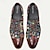 halpa Miesten Oxford-kengät-miesten mekkokengät punainen ruskea vintage kukkanahka italialainen täysjyvä lehmännahkainen luistamaton nauha
