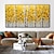 cheap Floral/Botanical Paintings-Handmade Oil Painting Canvas Wall Art Decoration 3D Palette Knife Maple Grove Abstract Landscape for Home Decor Rolled Frameless Unstretched Painting