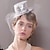 billige Partyhatter-pannebånd hatter hodeplagg tyll nonwoven bowler / cloche lue tallerken hatt topp hatt bryllup teselskap elegant britisk med ansiktsslør hodeplagg hodeplagg