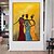 cheap People Paintings-3 Women Standing Abstract Painting handmade Canvas Art Extra Large painting Wall Art Big Canvas Art Extra Large firgure Painting Home Wall Decoration