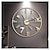 abordables Décorations murales-grande horloge murale noire horloges à quartz en métal vintage montres murales silencieuses sans tic-tac design élégant idéal pour les salons cuisines cafés noir 60 cm