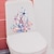 billige Veggklistremerker-akvarell toalettdekaler: koraller, sjøstjerner, sjøgress, maneter, konkylie - avtagbare veggklistremerker for baderom, ideell for å legge en strandstemning til rommet ditt