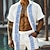 Недорогие Комплекты мужских рубашек-Греческий акварельный мужской курортный гавайский комплект из рубашки и шорт с 3D принтом, пляжные рубашки с короткими рукавами обычного кроя, костюмы для летних каникул, повседневная одежда от s до