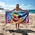 baratos conjuntos de toalhas de praia-Toalha de praia lgbt love series grande estampa 3d mar padrão toalha de banho toalha de praia cobertor clássico 100% micro fibra cobertores confortáveis