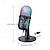 preiswerte Mikrofone-RGB-Kondensatormikrofon – USB-C-Plug-and-Play mit Lautstärkeregelung für Gamer und Live-Streaming