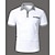 cheap Classic Polo-Men&#039;s Golf Shirt Golf Polo Work Casual Lapel Short Sleeve Basic Modern Color Block Houndstooth Patchwork Pocket Spring &amp; Summer Regular Fit Black White Red Navy Blue Blue Beige Golf Shirt