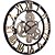 baratos Decoração de Parede-Relógio de parede retro europeu de madeira ouro romano engrenagem relógio decorativo luxo clássico relógio de quartzo design moderno para decoração de casa relógios de parede 58 cm