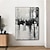 halpa Abstraktit taulut-käsintehty öljymaalaus kankaalle seinä taidekoriste mustavalkoinen tyyli moderni abstrakti olohuoneen sisustukseen rullattu kehyksetön venyttämätön maalaus