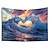 billige landskabstæppe-havbølge hjerte hængende gobelin vægkunst stort gobelin vægmaleri indretning fotografi baggrund tæppe gardin hjem soveværelse stue dekoration