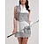 halpa Suunnittelijan kokoelma-Naisten golf mekko Valkoinen Hihaton Raita Naisten Golfasut Vaatteet Asut Vaatteet