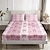 ieftine Cearșafuri și față de pernă-Ziua Mamei fericită, model de primăvară roz, set de cearșafuri de pat ultra-moale, respirabile, mătăsoase, buzunar adânc, cearșaf de pat 100% microfibră, 3 piese, king size