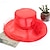 Χαμηλού Κόστους Fascinators-Γοητευτικά Καπέλα Καλύμματα Κεφαλής Οργάντζα Τύπου bucket Καπελίνα Ψάθινο καπέλο Causal Αργίες Κομψό Βίντατζ Με Λουλούδι Καθαρό Χρώμα Ακουστικό Καπέλα