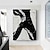 levne Abstraktní malby-ručně malovaná zarámovaná plátno na zeď sada 2 kusů černé &amp; bílým geometrický tah výzdoba 3d texturovaného umění abstraktního umění moderního minimalistického nástěnného umění neutrální výzdoba