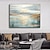 levne Abstraktní malby-ručně vyráběný originál minimalistický oceán olejomalba na plátně nástěnná umělecká výzdoba abstraktní malba pro domácí dekoraci s nataženým rámem/bez vnitřního rámečku malba