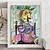 preiswerte Gemälde mit Menschen-handgemaltes Pablo Picasso sitzendes Porträt von Dora Maar Gemälde handgemachtes Ölgemälde handgemaltes Pablo Picasso vertikale abstrakte Menschen klassisches modernes Pablo Picasso Gemälde