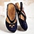 ieftine Sandale de Damă-Pentru femei Sandale Slip-On-uri Papuci de exterior În aer liber Zilnic Toc Jos Vârf Închis Casual Confortabili Imitație Piele Loafer Migdală Albastru Portocaliu