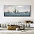 cheap Landscape Paintings-Abstract Sailboats Canvas painting hand painted Wall Art Nautical Oil Painting on Canvas handmade Modern Ocean painting Wall Art Large Seascape Sailboats  Painting for Living Room hotel decoration