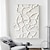 abordables Peintures animaux-Peinture à l'huile faite à la main sur toile, décoration murale, texture moderne abstraite, papillon blanc pour la décoration intérieure, peinture roulée sans cadre, non étirée