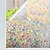 abordables Autocollants muraux-Patch de verre électrostatique en croissant coloré réfractif en pvc, patch de fenêtre sans adhésif, fleur de fenêtre en verre amovible 45x100cm