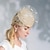 preiswerte Partyhut-Stirnbänder, Hüte, Kopfbedeckung, Sinamay-Untertassenhut, Zylinderhut, Schleierhut, Hochzeit, Teeparty, elegante Hochzeit mit gespleißtem Tüll-Kopfschmuck, Kopfbedeckung