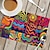 cheap Placemats &amp; Coasters &amp; Trivets-1PC Floral Placemat Table Mat 12x18 Inch Table Mats for Party Kitchen Dining Decoration