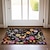 preiswerte Fußmatten-Fußmatte mit kleinen Blumen, waschbare Teppiche, Küchenmatte, rutschfester, ölbeständiger Teppich, Innen- und Außenmatte, Schlafzimmer-Dekoration, Badezimmermatte, Eingangsteppich