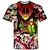 billige Cosplay-anime t-shirts og hættetrøjer til hverdagsbrug-Hazbin Hotel Alastor T-shirt Trykt mønster Grafisk Til Herre Voksne Karneval Maskerade 3D-udskrivning Fest Festival