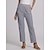 cheap Women&#039;s Cotton Linen Pants-Women&#039;s Plus Size Loungewear Pants Pure Color Simple Casual Comfort Home Street Cotton And Linen Long Pant Summer Spring White Blue