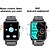 abordables Montres connectées-696 TK63 Montre intelligente 1.91 pouce Smartwatch Montre Connectée Bluetooth ECG + PPG Surveillance de la température Podomètre Compatible avec Android iOS Hommes Mode Mains-Libres Rappel de Message